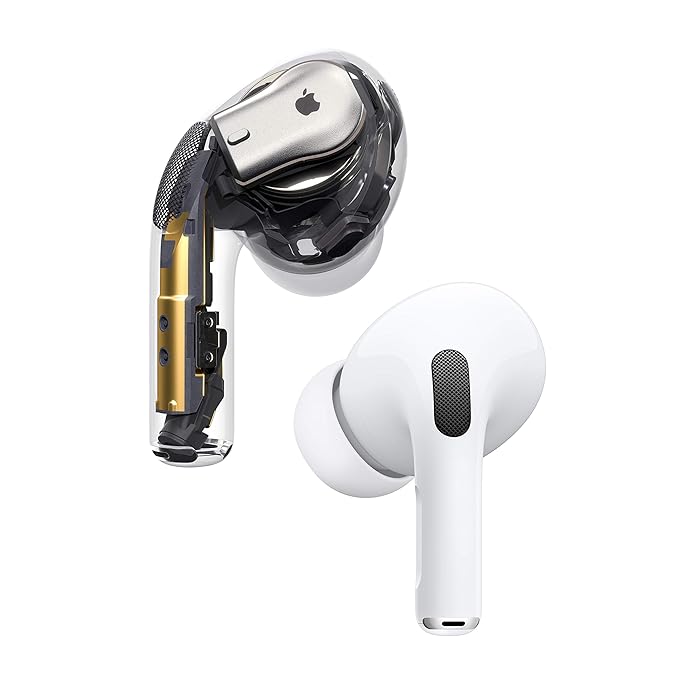 Airbuds Pro (2nd Generation) with MagSafe Case comes Volume up and Down Noise Cancellation (US Imported) 1 Year Warranty