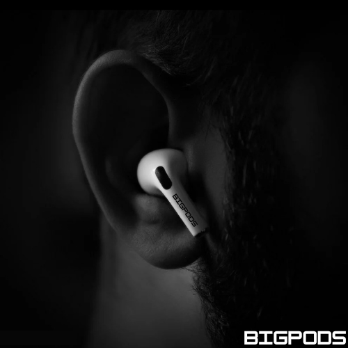 BIGPODS PRO 2 EARBUDS  WITH POPUP ANIMATION VOLUME UP AND DOWN WITH WIRELESS CHARGING SUPPORT US IMPORTED